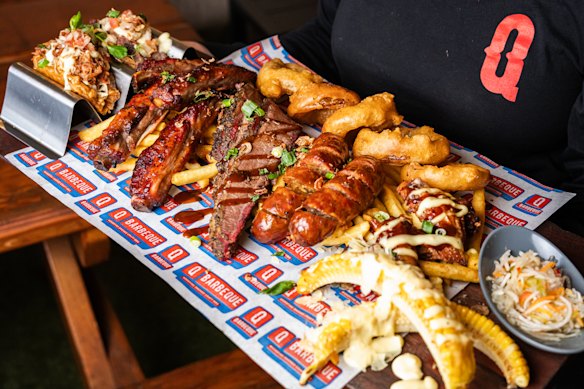 Q Barbeque's $65 all-you-can-eat feast includes chips.