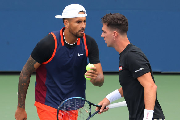 Thanasi Kokkinakis and Nick Kyrgios are out of the doubles competition.