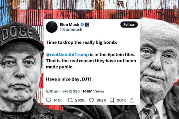 Elon Musk attacked Trump in posts on X on Thursday (Friday AEST).