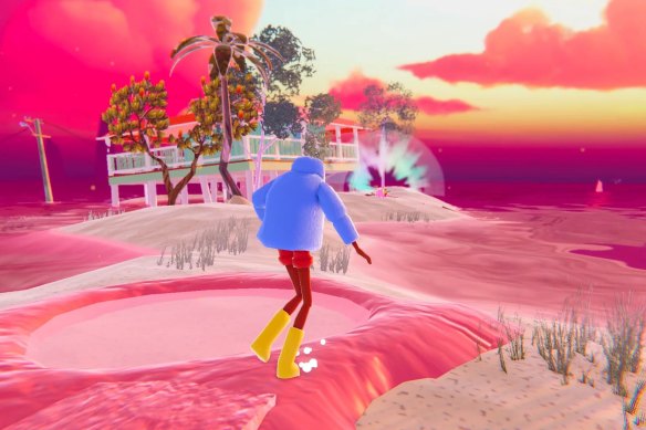 A work called Queer Man Peering Into A Rock Pool, which will be on display as part of Alt: Ex, a more experimental strand of Alt: Play, a festival celebrating the Australian gaming industry.