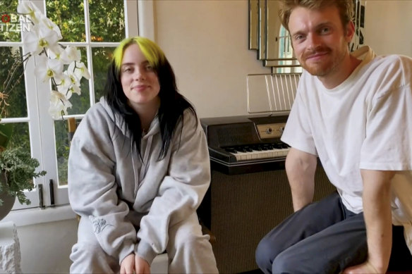 Billie Eilish and Finneas.