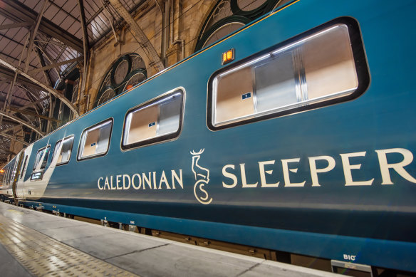 The Caledonian Sleeper travels overnight from Glasgow to London.