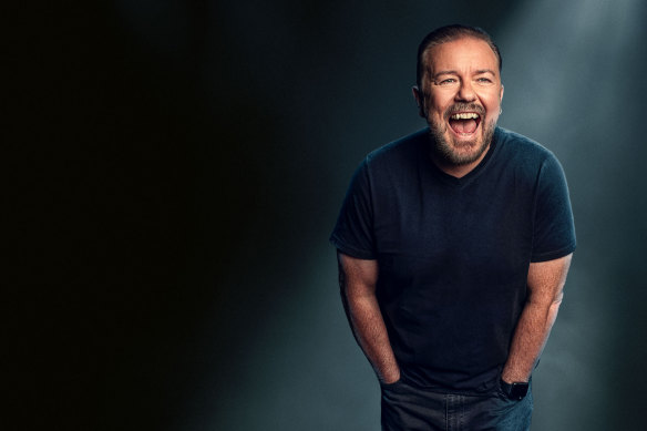 The last laugh: Ricky Gervais was no-show at the Golden Globes.