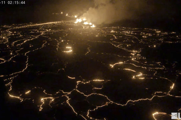 Kilauea, one of the most active volcanoes in the world, erupts in Hawaii on Monday.