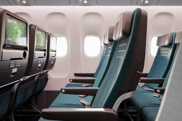 Cathay’s new premium economy features the same generous recline and seat dimensions.