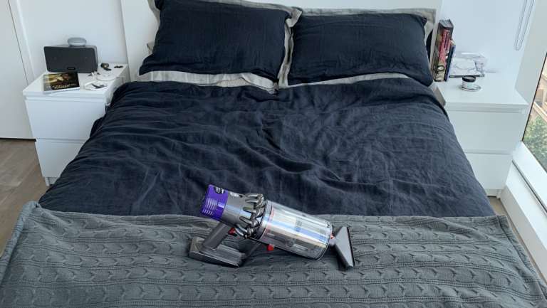 The Dyson V10 can become a powerful handheld vac, perfect for mattresses.