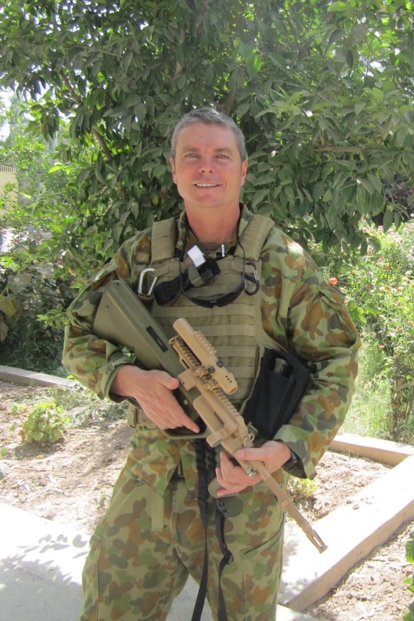 McBride on one of his two Afghanistan tours with the army.