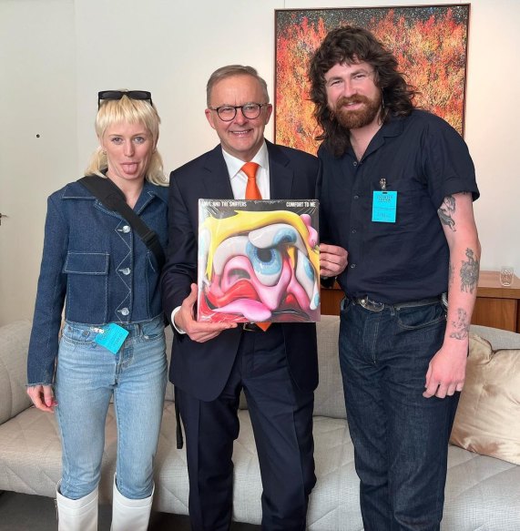 Taylor flew to Canberra this week to meet with Prime Minister Anthony Albanese as part of a music industry delegation promoting more support for international touring.
