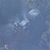 A fire truck was seen badly damaged following the blaze