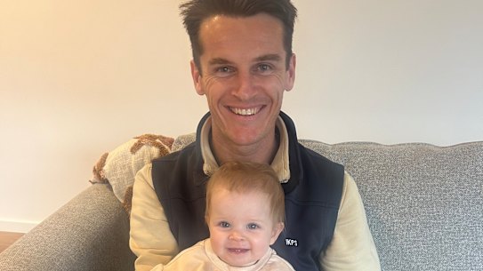 Lewis Rankin with daughter Rosie.