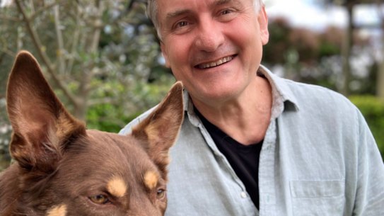 Clancy and his owner Richard Glover.