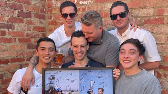 From left: Dylan dean, Zac Spain,  Jordan Childs, Tom Conlan, Ash Thompson, Jordan Dean