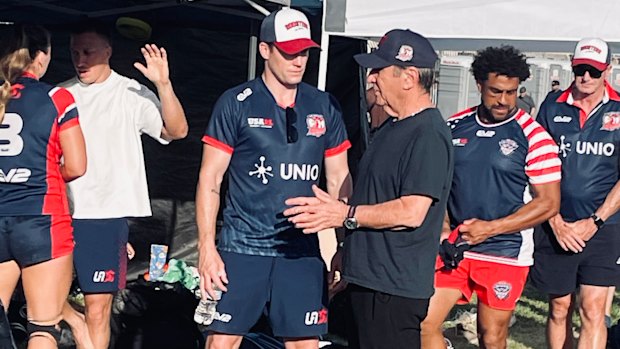 Roosters fire up after opponent stays down in Vegas 9s semi-final