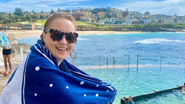 Zan Rowe at Bronte ocean pool.