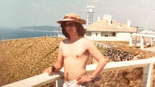 Tony Wright in his travelling days in the early 1970s.