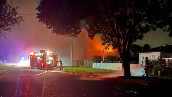 Three children have died, and a woman remains in serious condition under police guard following a fire at a house in Toowoomba on Wednesday morning.