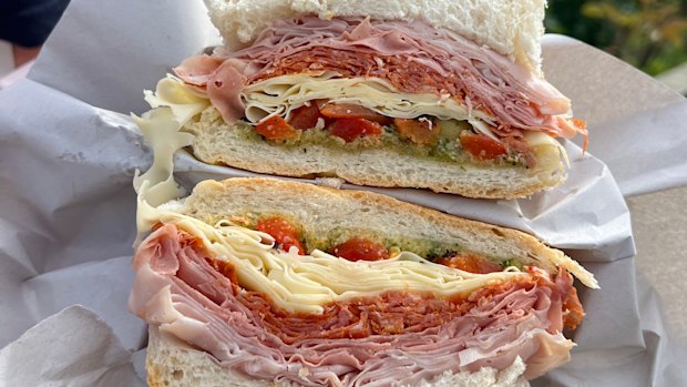 Sandwiches at Rocco’s are packed with deli meats, cheeses and vegetables.