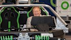 Andrew Forrest tests a hydrogen-powered car prototype at the company’s facility in Oxford.