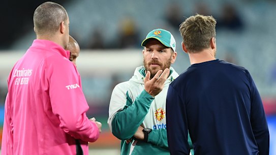 Aaron Finch was left with plenty to ponder after the MCG washout.