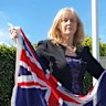 Calamvale Ward councillor Angela Owen outside her office in Calamvale after the Australian flag was stolen three times.
