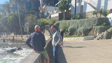 The moment at Fairy Bower that got Tony Abbott into trouble. 