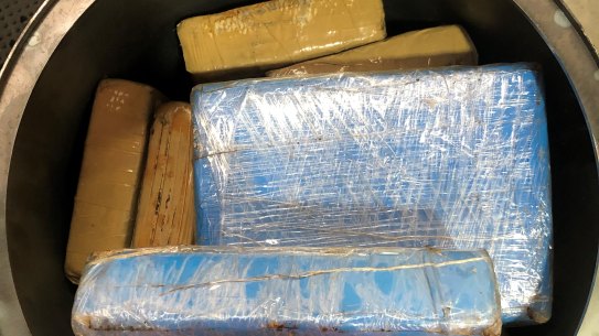 Border Force officers in Brisbane discovered 144 kilograms of cocaine hidden in hydraulic cylinders headed for Sydney. 