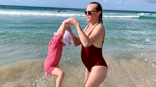 Sarah Berry with her daughter.
