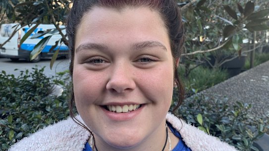Marlie Thomas from Gunnedah High School can't cool off in her local river anymore.