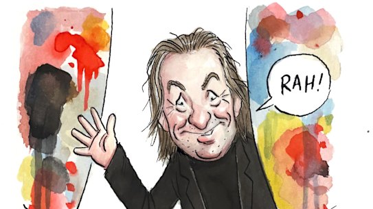 Many Herald journalists have received a Shakes caricature when they leave the newsroom. This is the self-portrait he created when he left the Herald in August 2024.