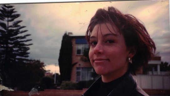 The author as a teen in the mid-1980s, when she met a 26-year-old man who seemed “amused” at their first meeting.