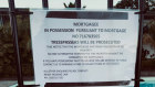 A sign affixed over Dunk Island's pool area this week. 