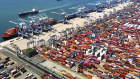 The Qingdao container port in China’s Shandong province. 