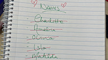A list of baby namesA list of baby names