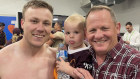 All in the family: Billy and Kevin Walters’
 with Billy’s son, Hugo.