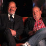Russel Howcroft, left, and Allan Johnston. How Australia Got Its Mojo celebrates the work of Johnston and his writing partner Alan Morris. 