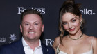 Forbes Australia founder Michael Lane with businesswoman and model Miranda Kerr at the Forbes Women’s Summit.