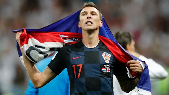 Big-game player: Mario Mandzukic grabbed the decisive goal in the semi-final.
