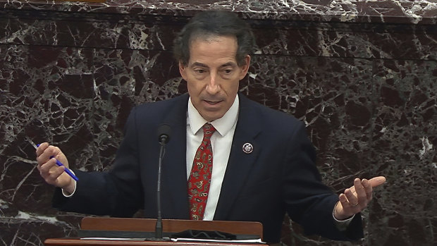 House impeachment manager Jamie Raskin surprised the Senate by requesting that witnesses appear at the trial. 