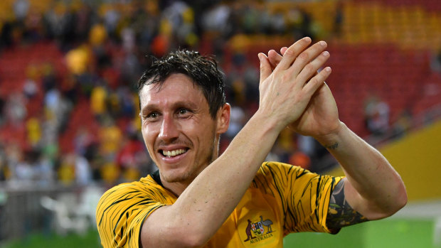Elite company: Mark Milligan will lead the Socceroos at the Asian Cup.