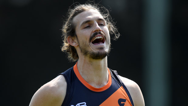 Ready to roll: GWS co-captain Phil Davis is back in the team.