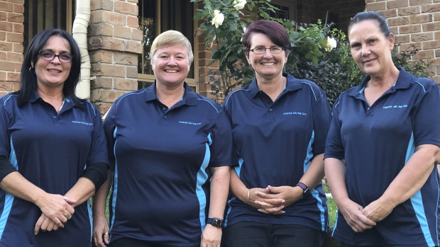 Anita Brady, Lara Bury, Leanne Bury and Ingrid Thorne of Chicks on the Go.