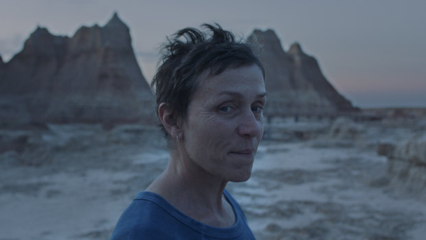Two nominations: Frances McDormand in Nomadland. 