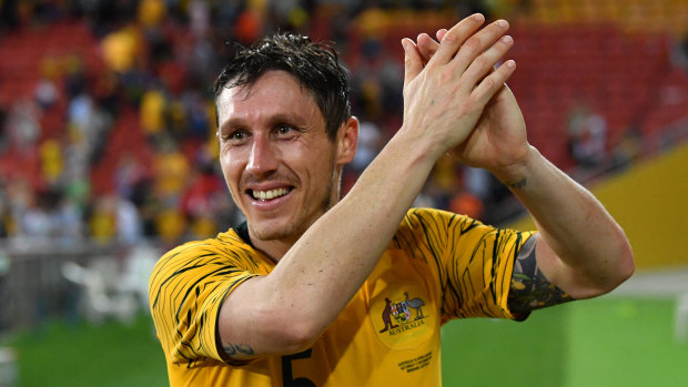Painful memory: Mark Milligan says he's tried to forget Omar Al-Somah's free kick.