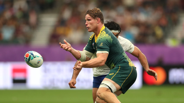 Wallabies captain Michael Hooper has played in every game of Australia's campaign thus far. 
