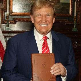 Donald Trump’s special edition of his favourite book: The God Bless the USA Bible.