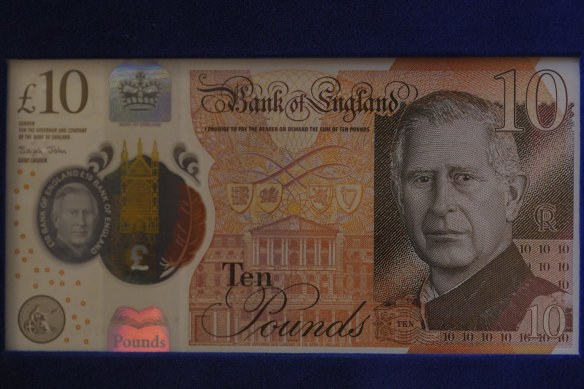 A £10 banknote bearing a portrait of the King, which enters circulation on June 5.