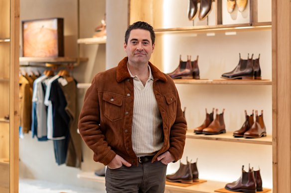 Tattarang chief executive John Hartman in the London flagship store for RM Williams on Jermyn Street.