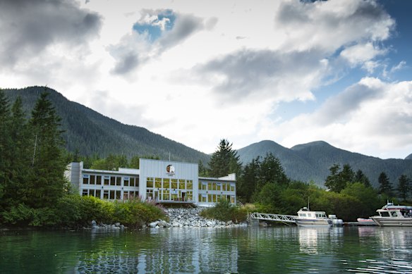 Spirit Bear Lodge on the edge of the rainforest.