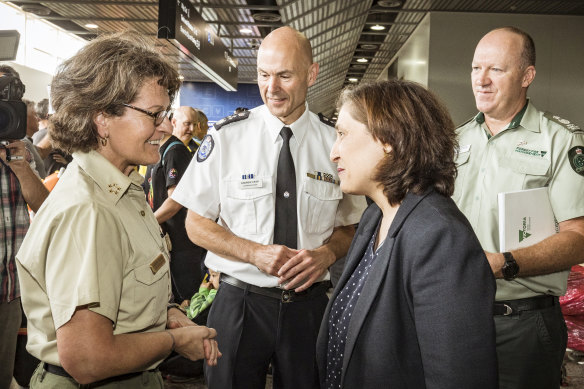 Lily D'Ambrosio was there to greet them too.