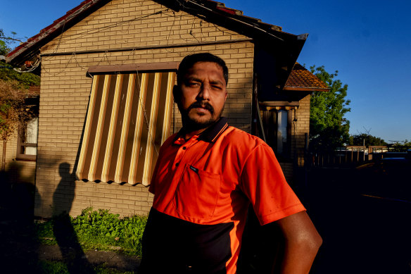 Former Polytrade worker Vimalsan Thalaisingham at his home.